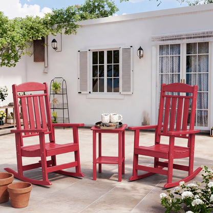 Modern HDPE Patio Rocking Chairs