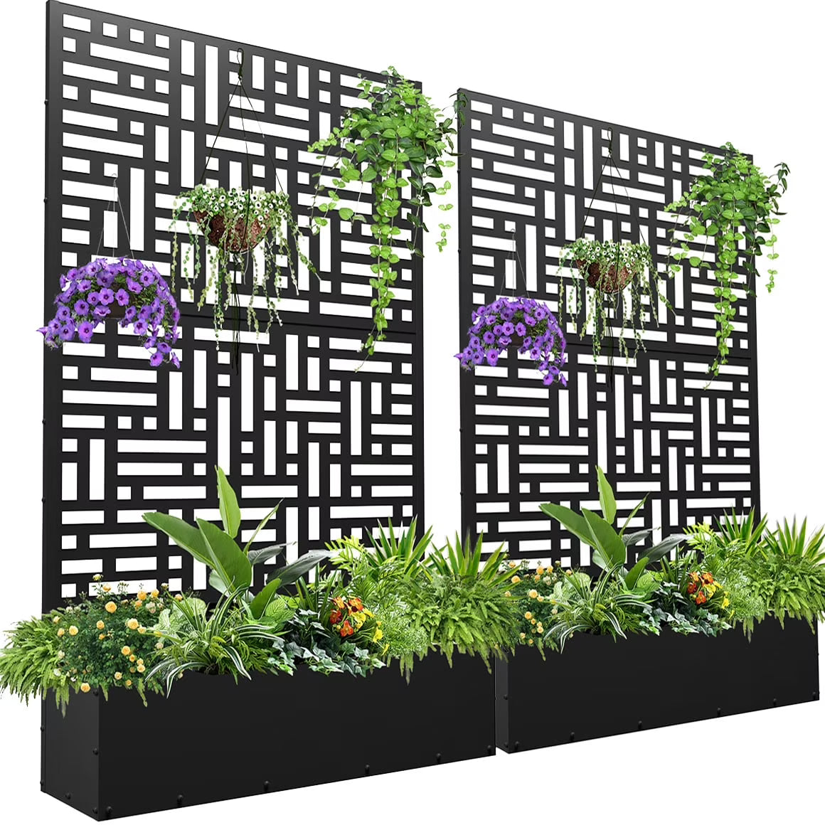 Outdoor Raised Garden Bed for Climbing Plants