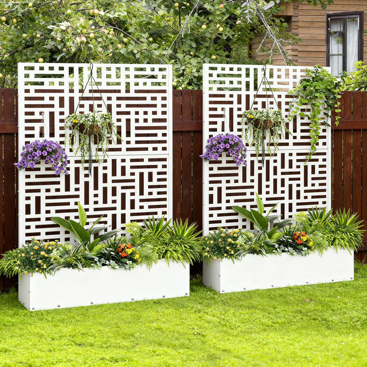 Outdoor Raised Garden Bed for Climbing Plants