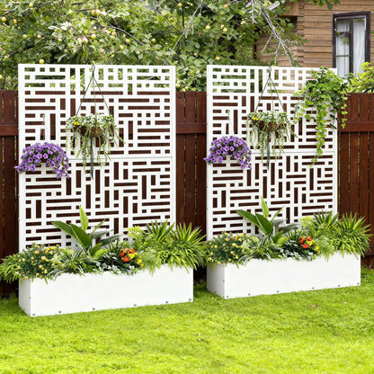Outdoor Raised Garden Bed for Climbing Plants