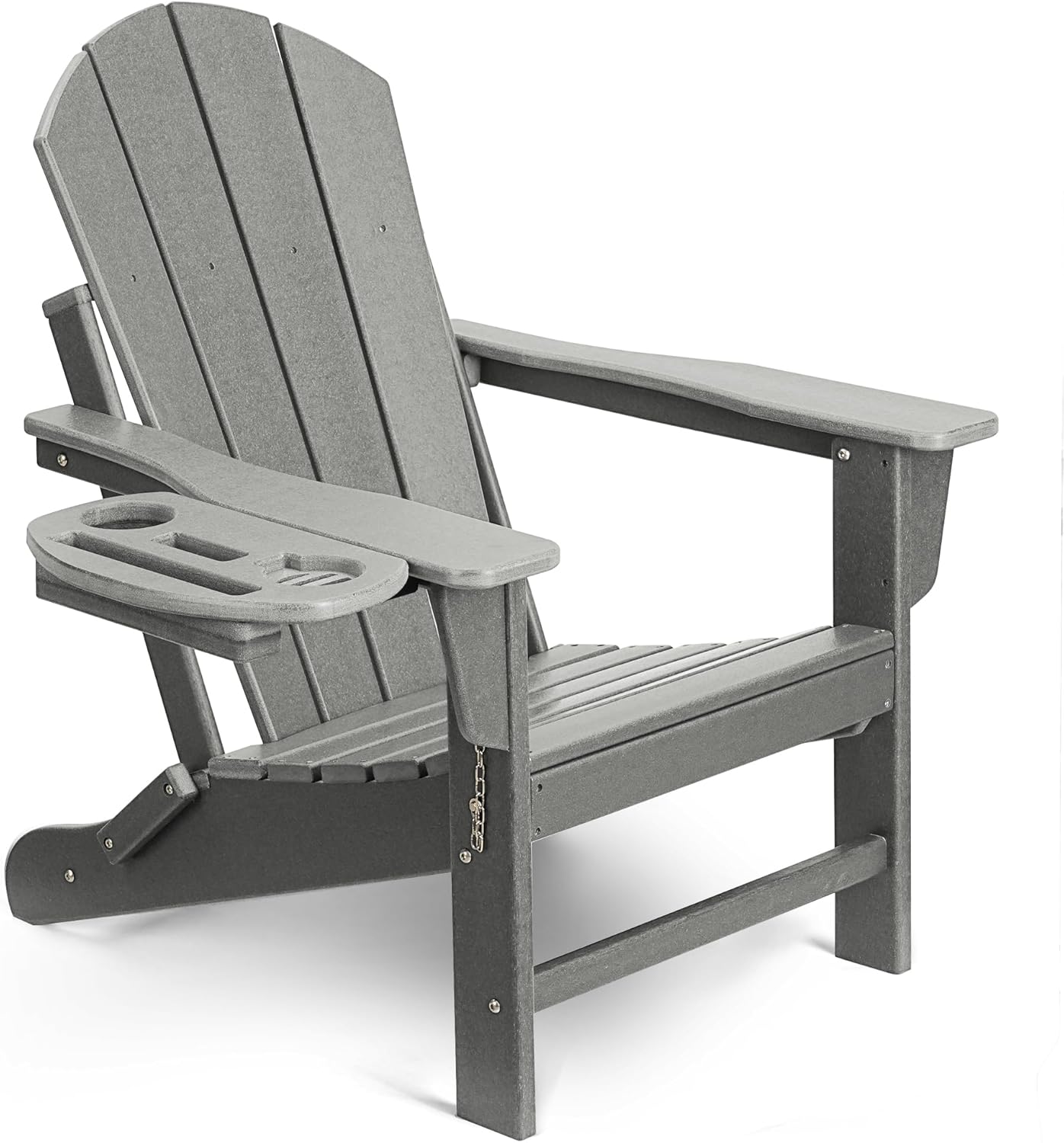 Classic Folding Adirondack Chair with Cup Holder – Foowin