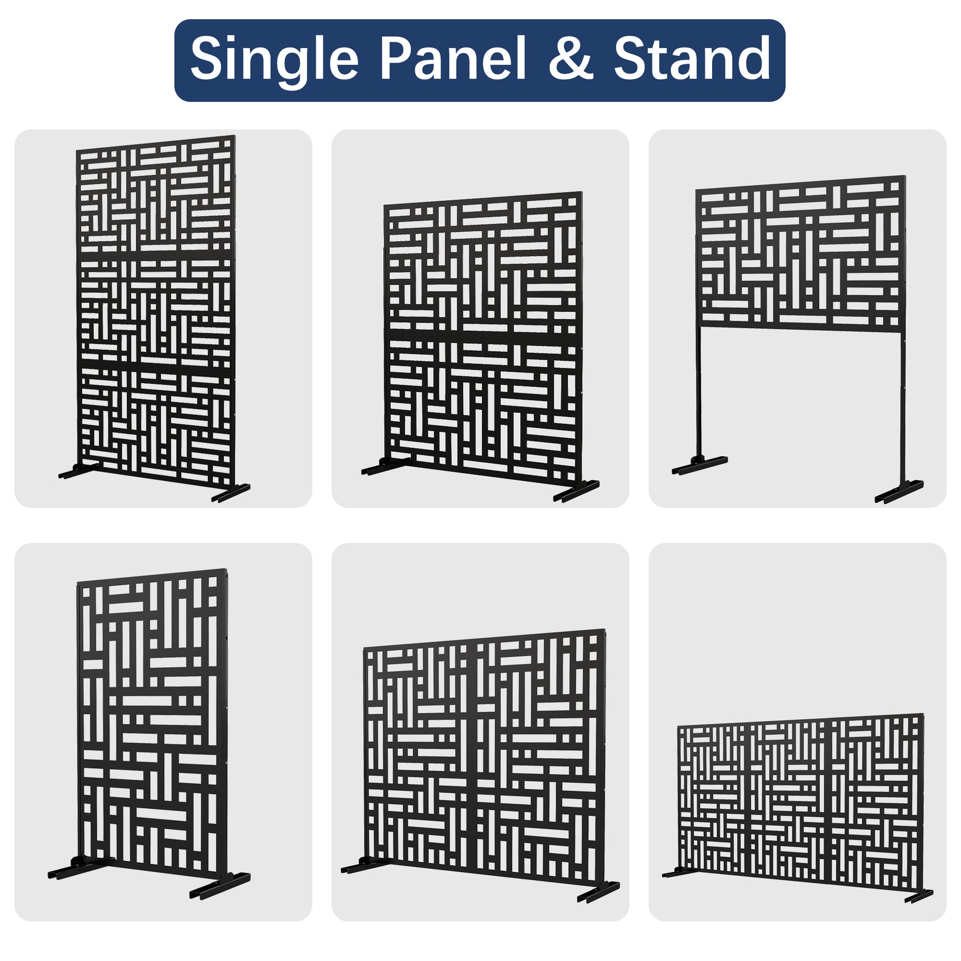 Outdoor Metal Privacy Screen Galvanized Decorative Screen