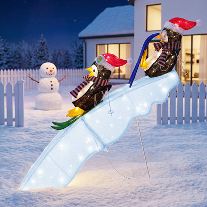 Penguin Sled Christmas Light