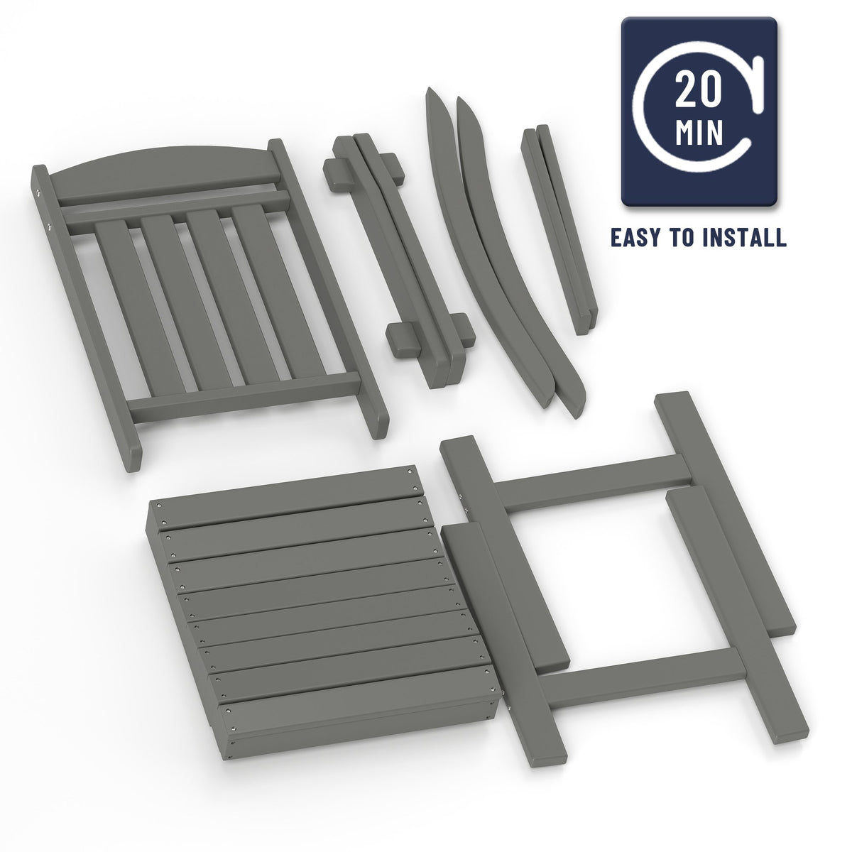 Modern HDPE Patio Rocking Chairs