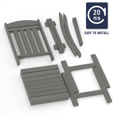 Modern HDPE Patio Rocking Chairs