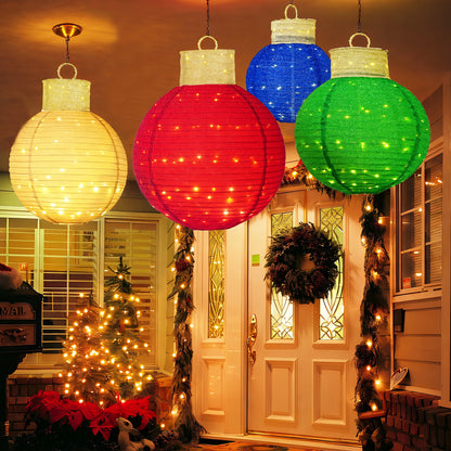 FOOWIN Lighted Pop-Up Outdoor Christmas Ornament Set