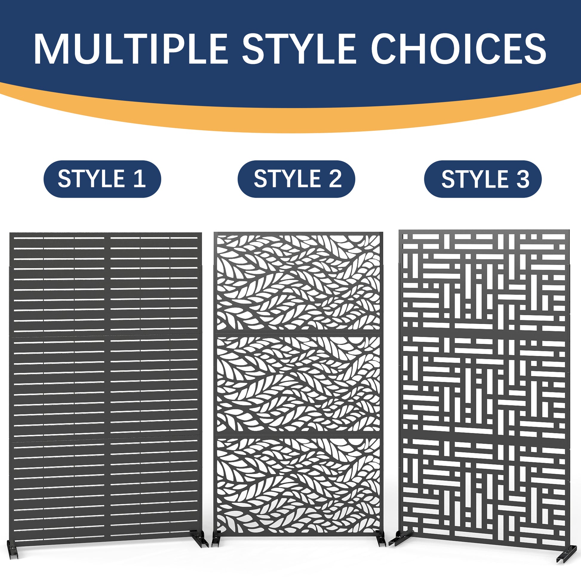 Outdoor Metal Privacy Screen Galvanized Decorative Screen