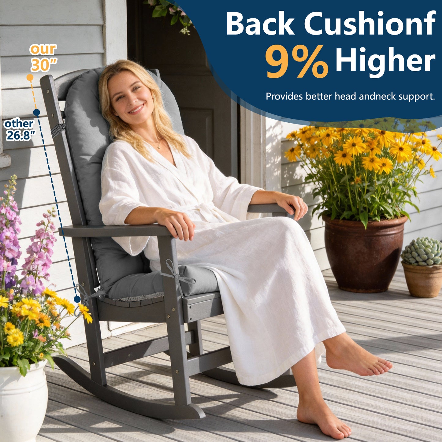 Waterproof Adirondack Chairs Cushion