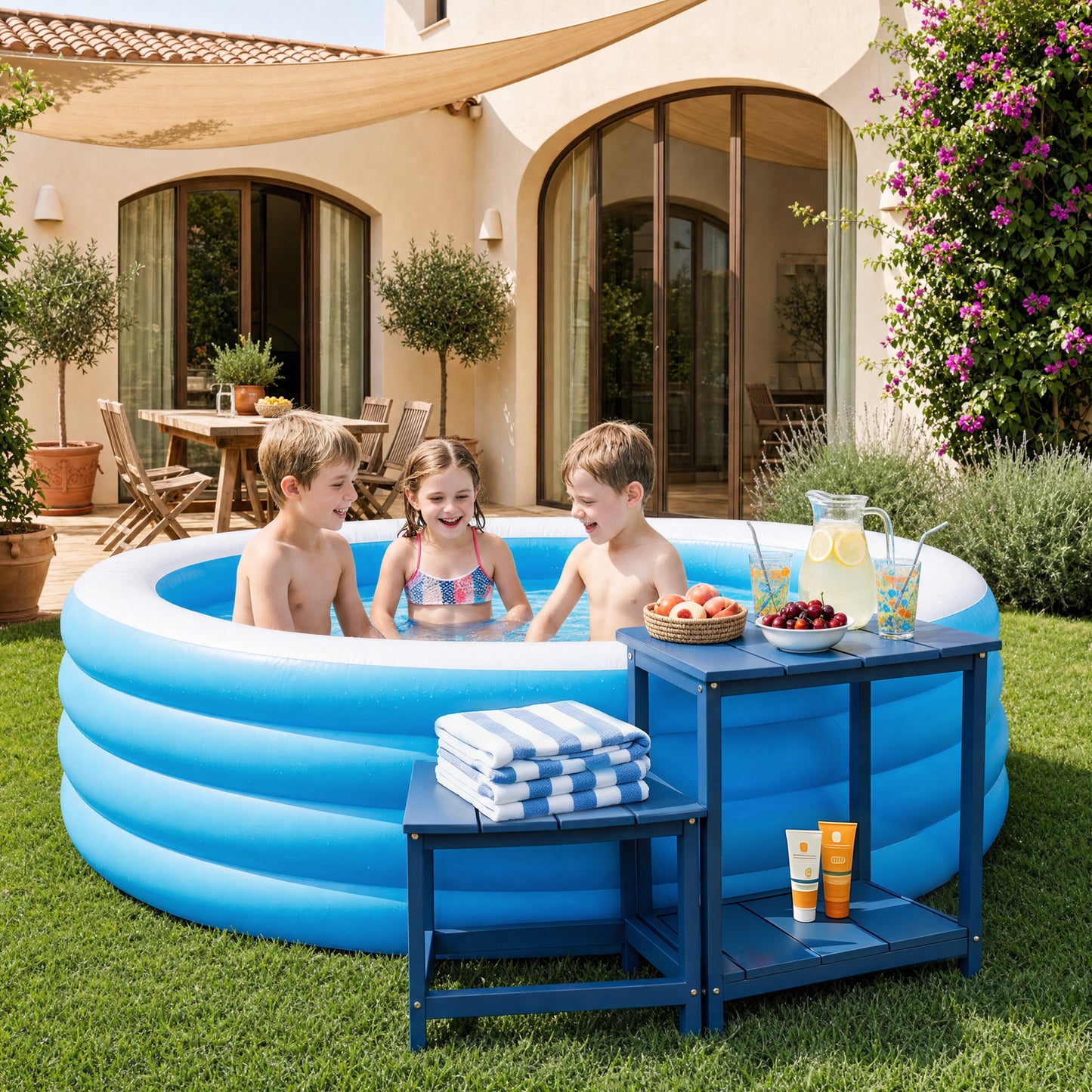 HDPE 2-Tier Outdoor Side Table