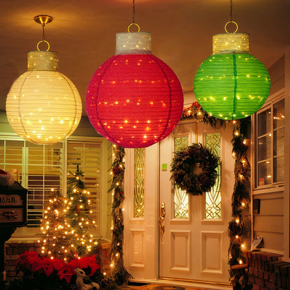 FOOWIN Lighted Pop-Up Outdoor Christmas Ornament Set