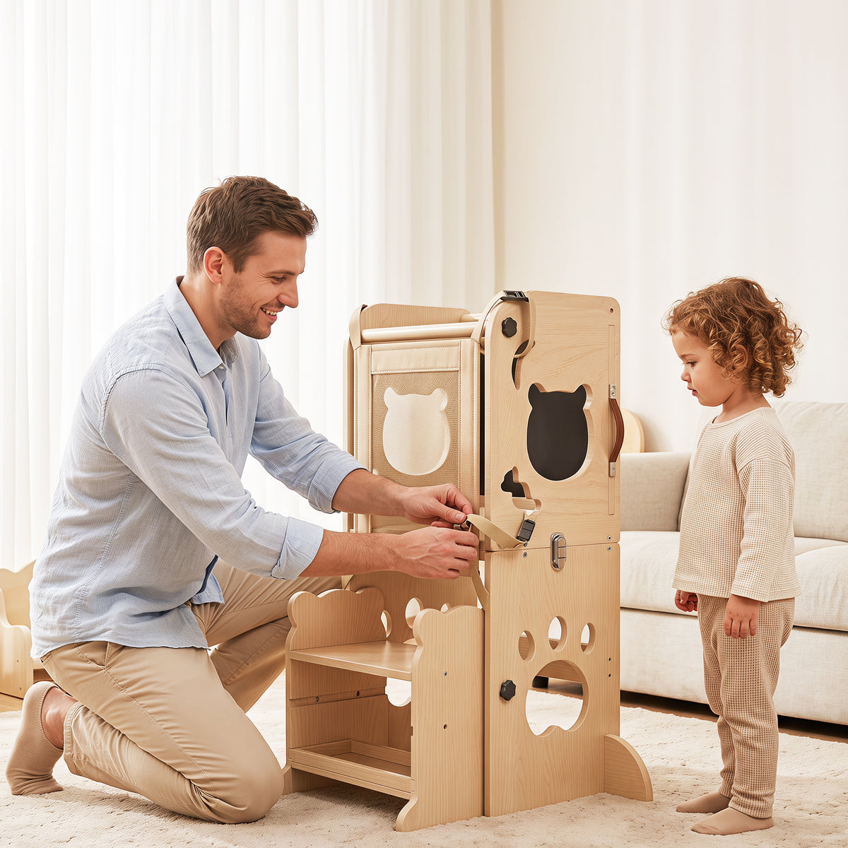 4-in-1 Toddler Standing Tower
