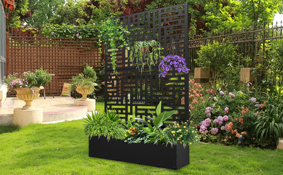 Outdoor Raised Garden Bed for Climbing Plants