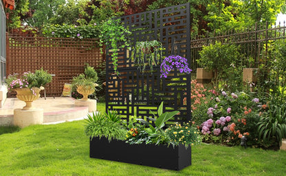 Outdoor Raised Garden Bed for Climbing Plants