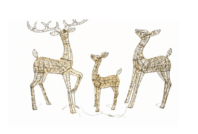 3-Piece Large Christmas Deer Family