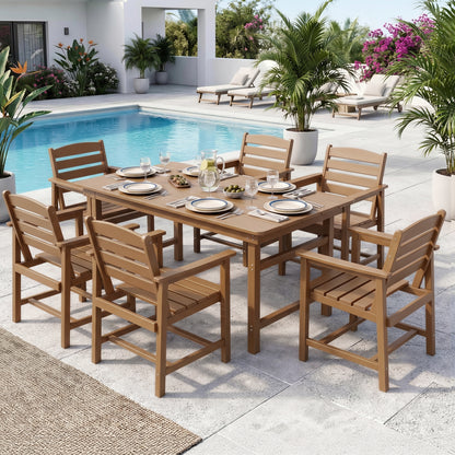 HDPE Patio Dining Table Set
