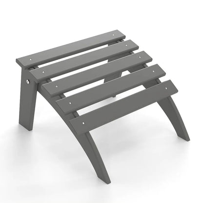 All-Weather Folding Adirondack chair Ottoman Foowin