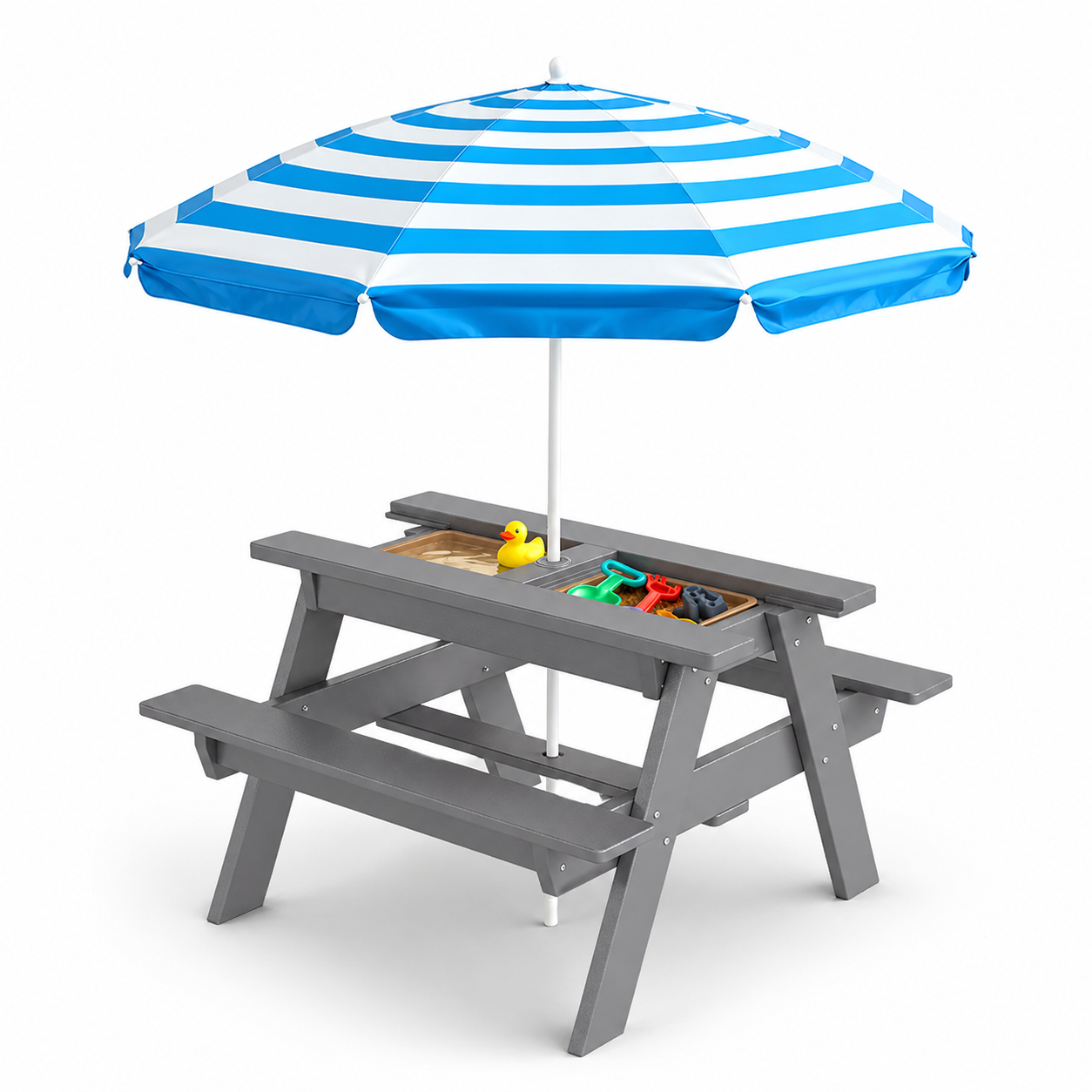 HDPE Kids Sand & Water Picnic Table – Foowin