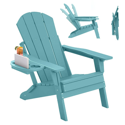 Classic Adirondack Chair with Adjustable Backrest Foowin