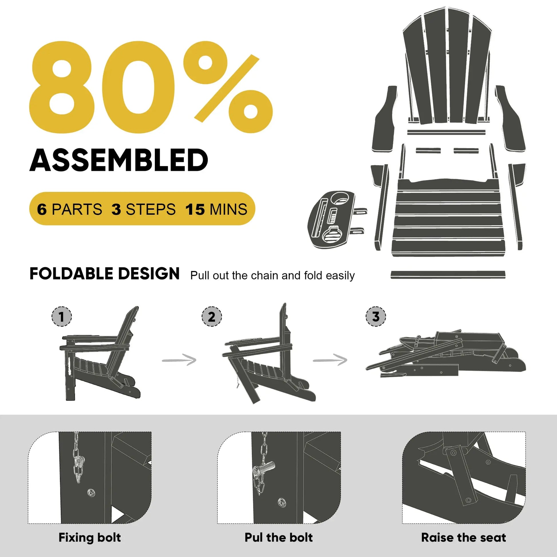 folding adirondack chairs