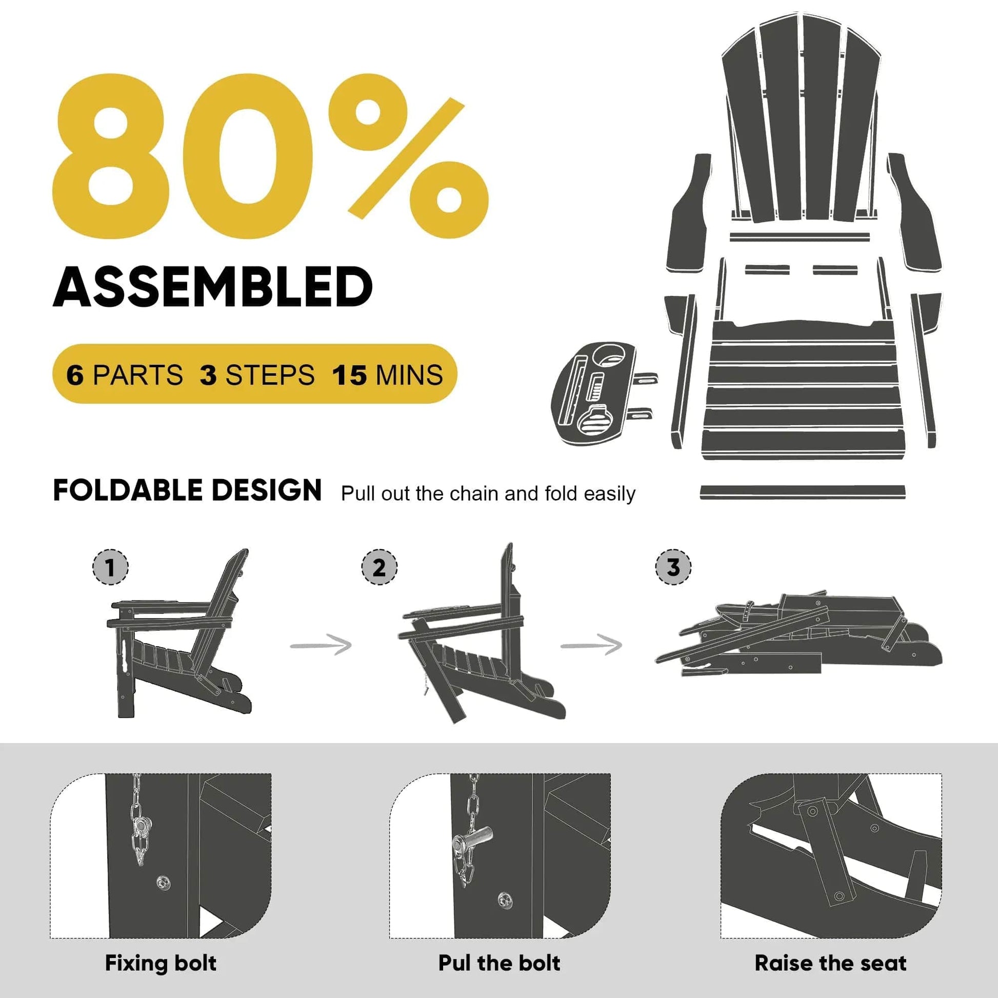 folding adirondack chairs