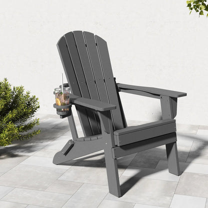 Essential Plastic Folding Adirondack Chair Foowin