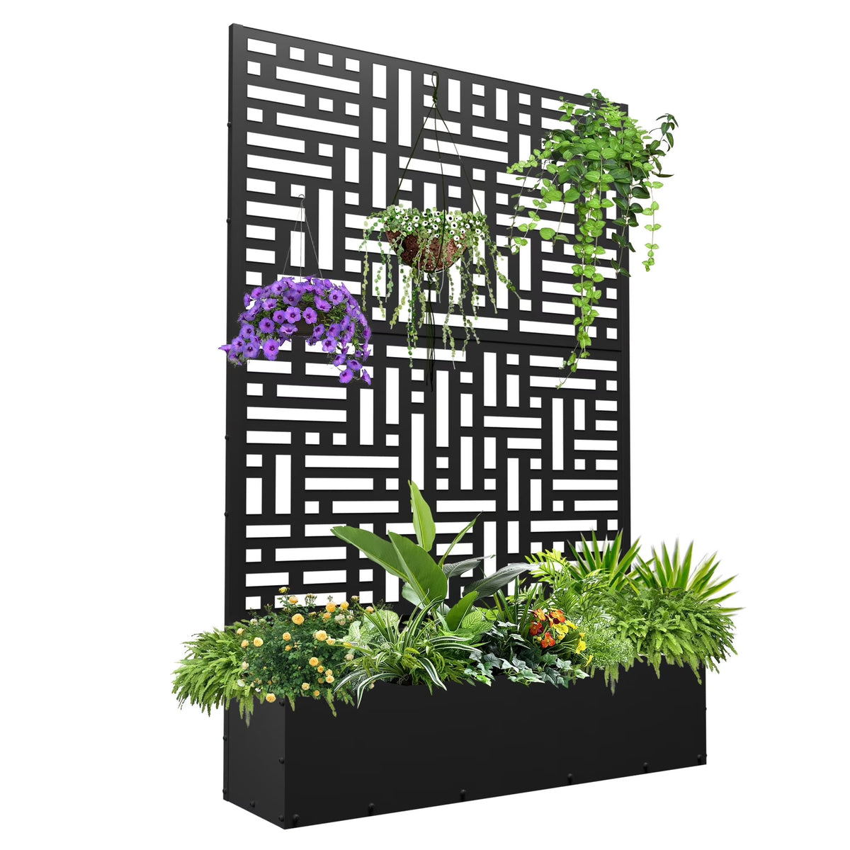 Outdoor Raised Garden Bed for Climbing Plants