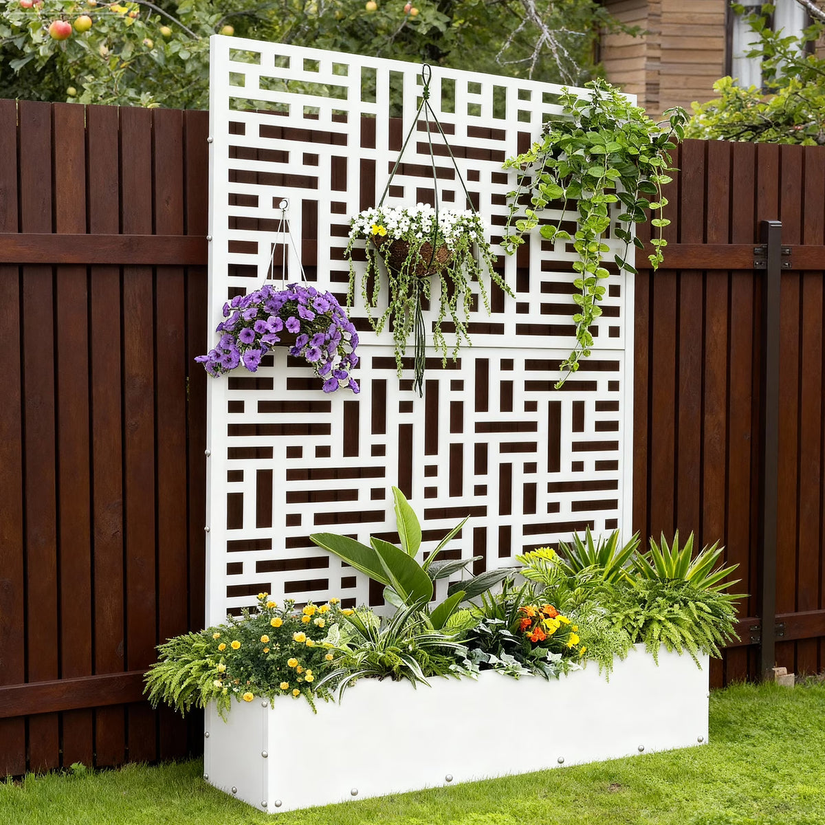 Outdoor Raised Garden Bed for Climbing Plants