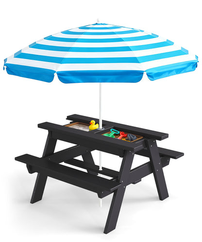 HDPE Kids Sand & Water Picnic Table
