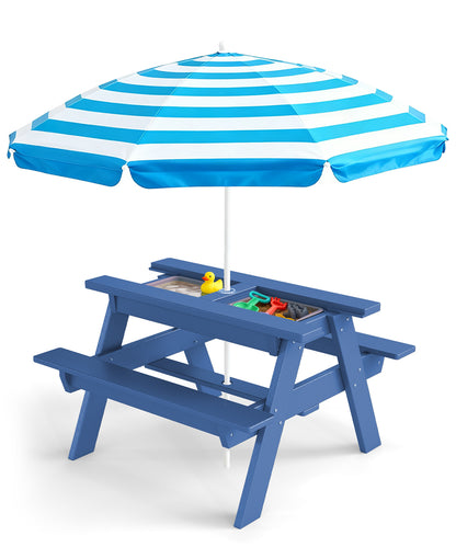 HDPE Kids Sand & Water Picnic Table