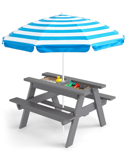 HDPE Kids Sand & Water Picnic Table