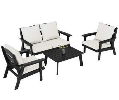 HDPE Outdoor Gardens Lounge Sofa Set