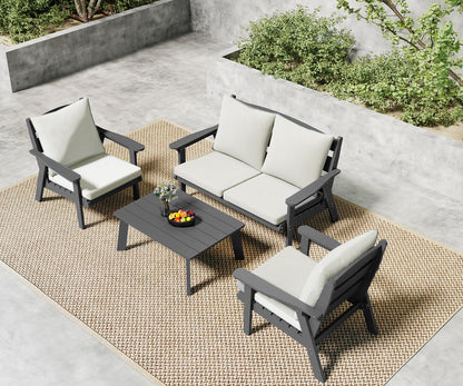 HDPE Outdoor Gardens Lounge Sofa Set