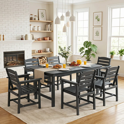 HDPE Patio Dining Table Set