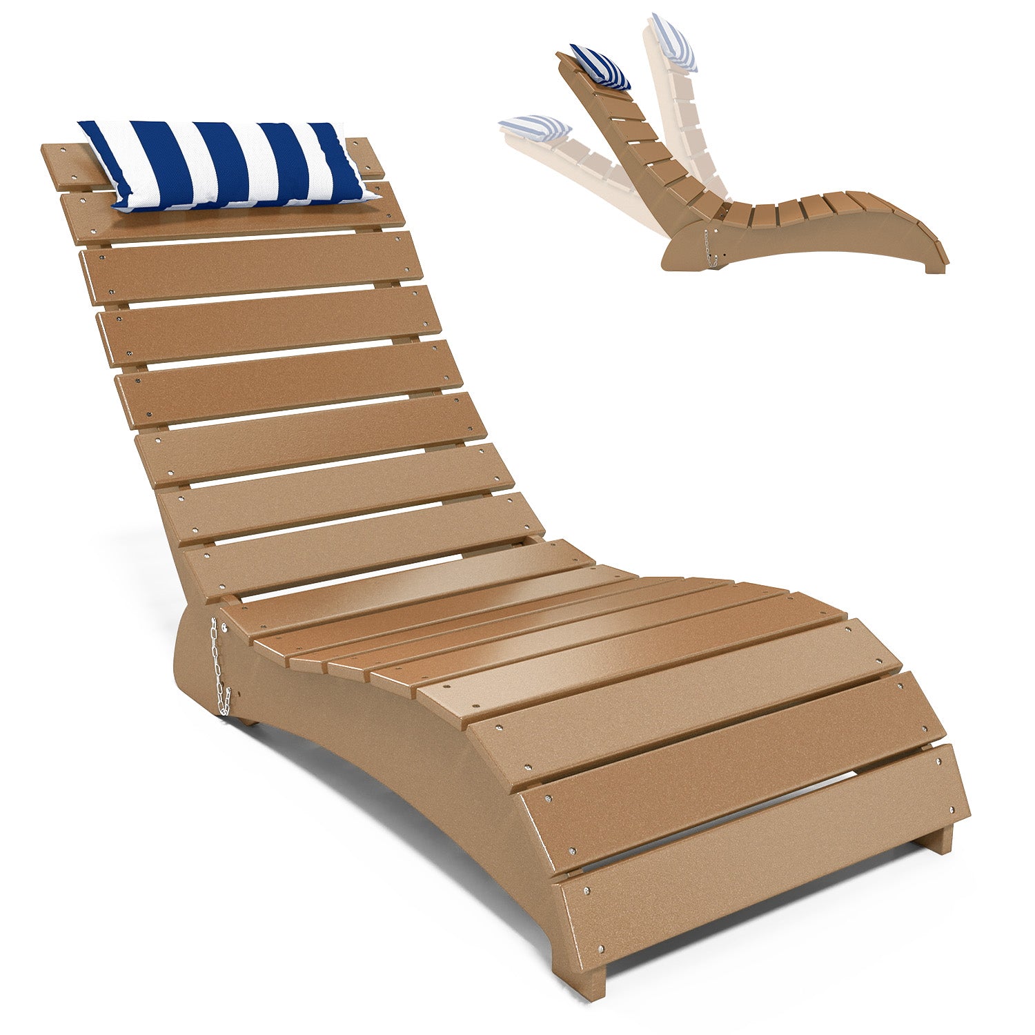 HDPE Pool Lounge Reclining Chairs – Foowin