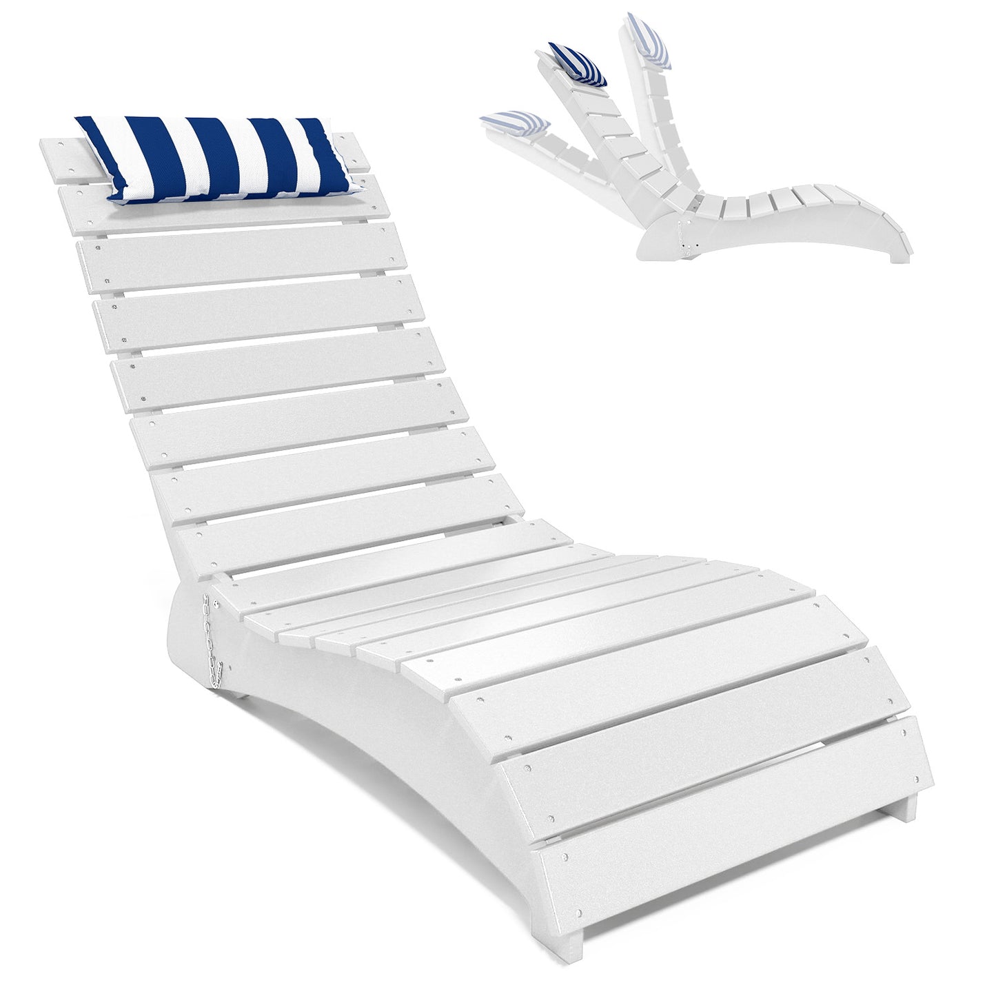 HDPE Pool Lounge Reclining Chairs – Foowin
