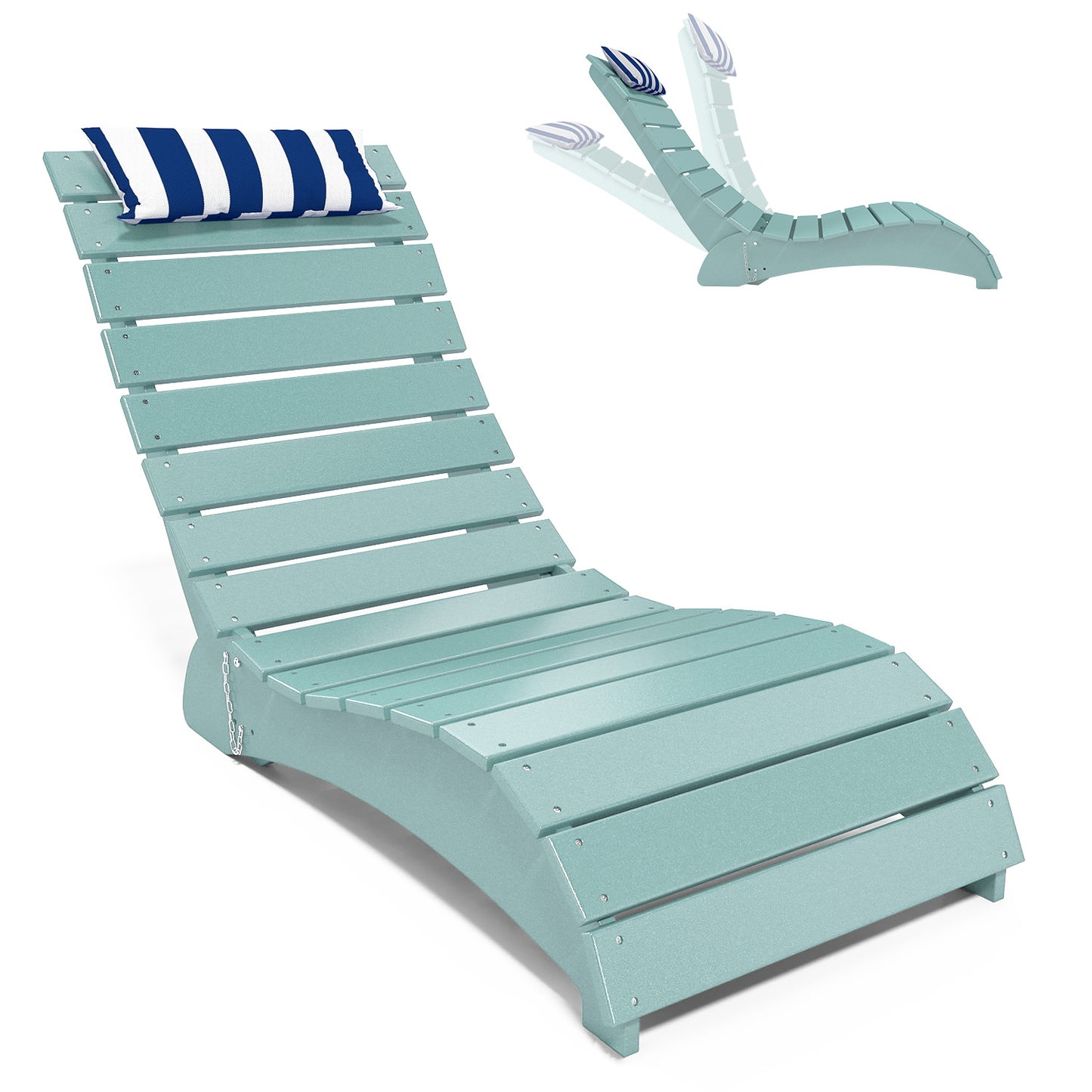 HDPE Pool Lounge Reclining Chairs – Foowin