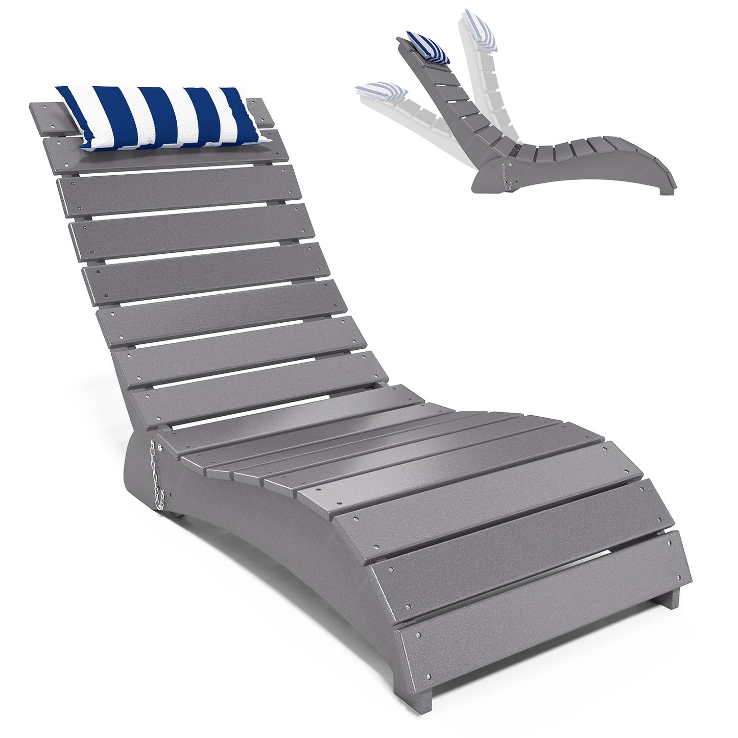 HDPE Pool Lounge Reclining Chairs – Foowin