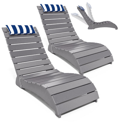 HDPE Pool Lounge Reclining Chairs – Foowin