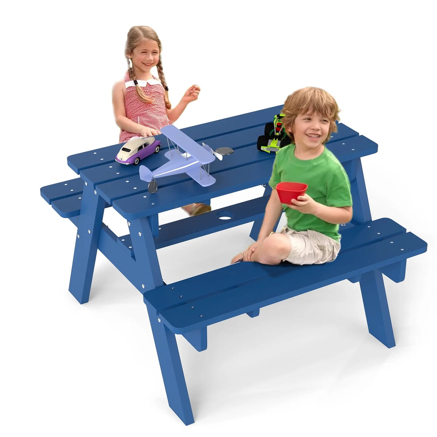 Kids Outdoor Picnic Table – Fun & Durable Playtime Dining Foowin