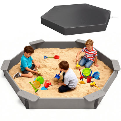 Large HDPE Sandbox with Cover & Liner