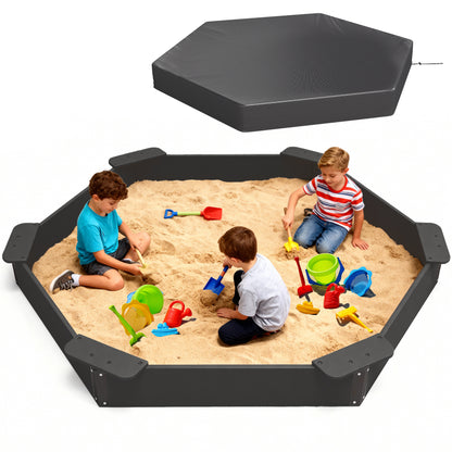 Large HDPE Sandbox with Cover & Liner
