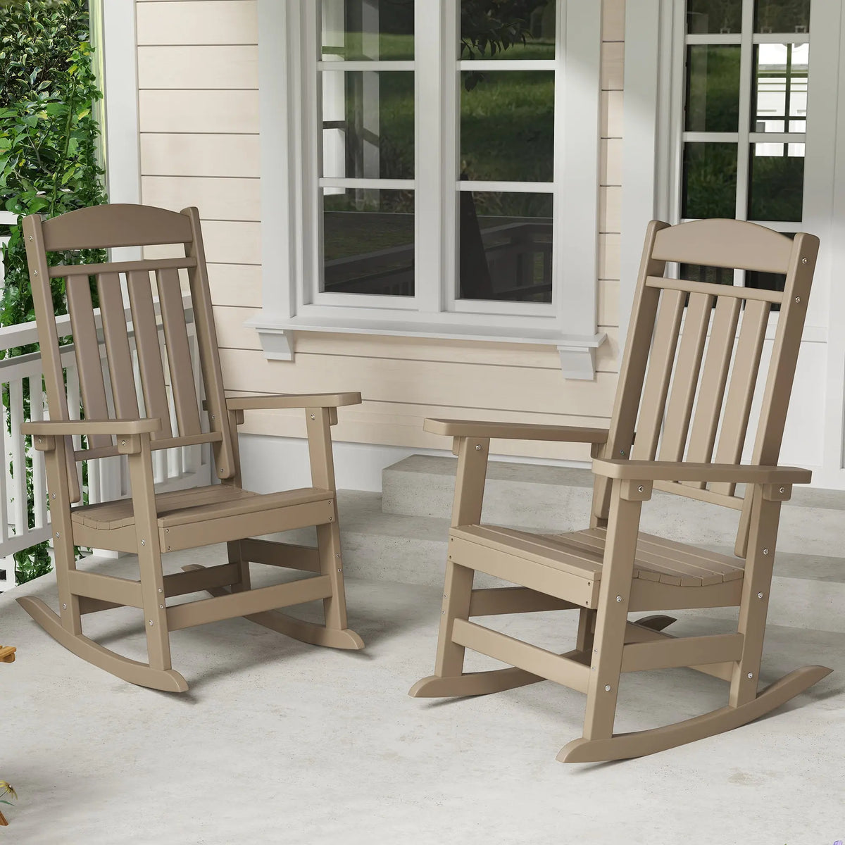 Modern HDPE Patio Rocking Chairs | Foowin