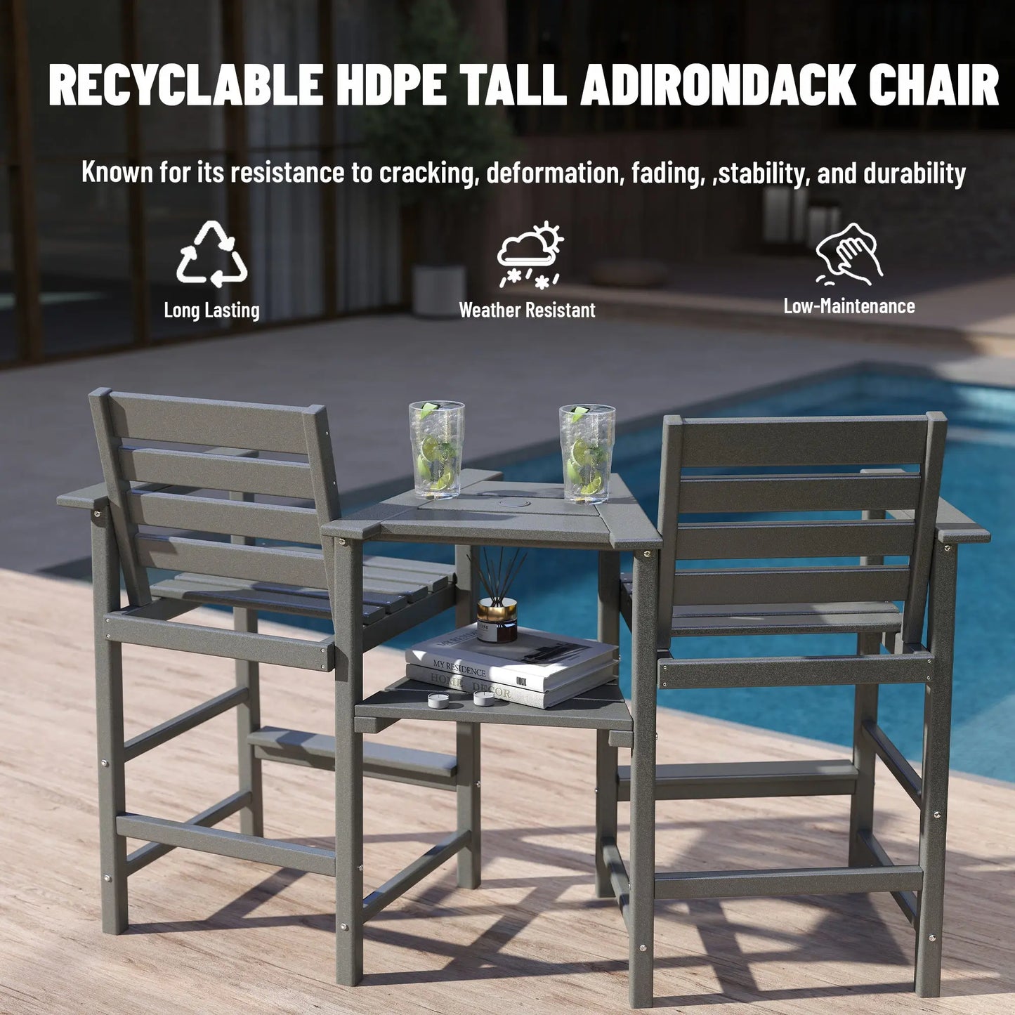 adirondack chairs with cup holder