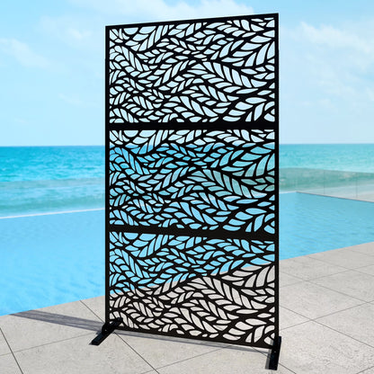 Outdoor Metal Privacy Screen Galvanized Decorative Screen


