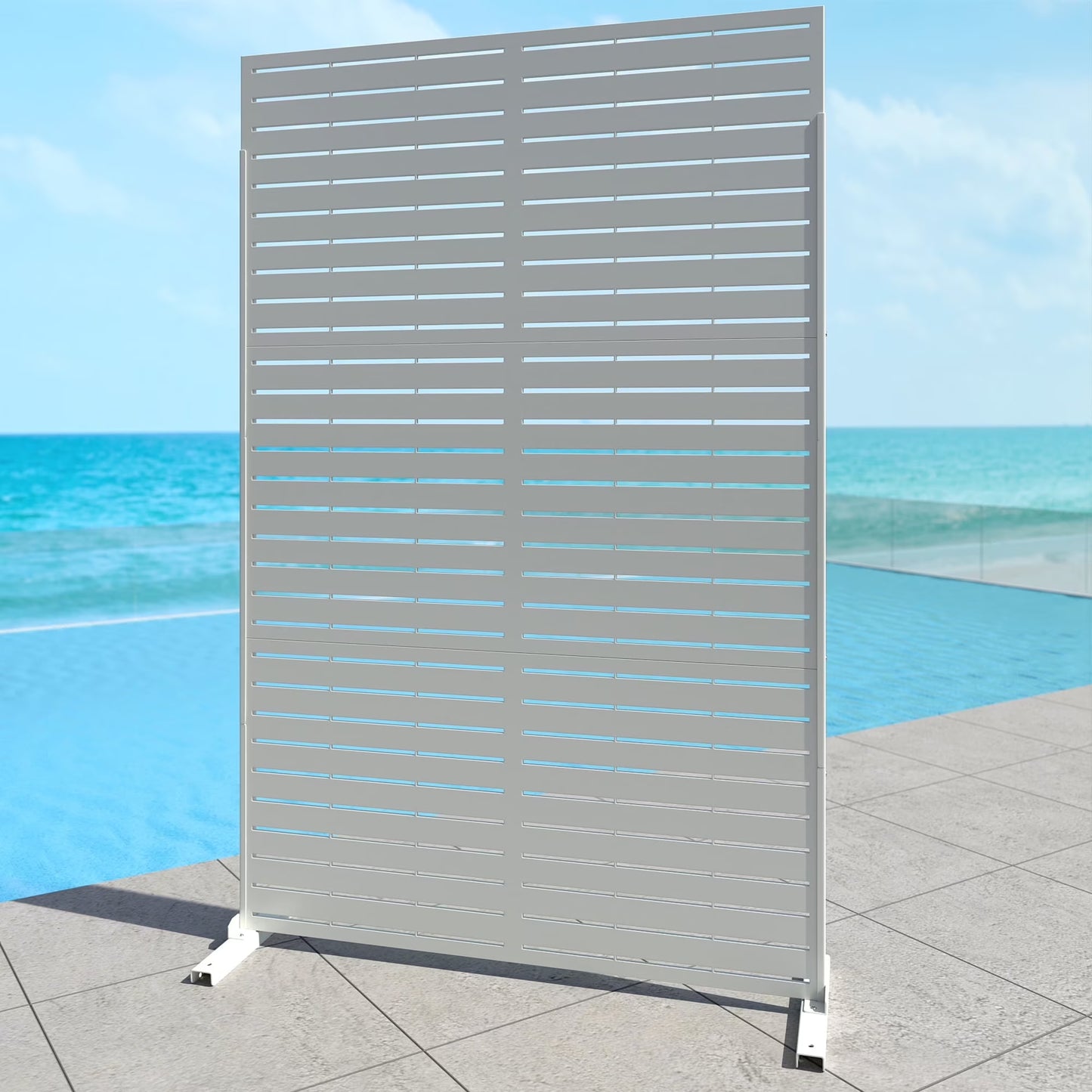 Outdoor Metal Privacy Screen Galvanized Decorative Screen