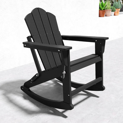 Patio Folding Adirondack Rocking Chair Foowin