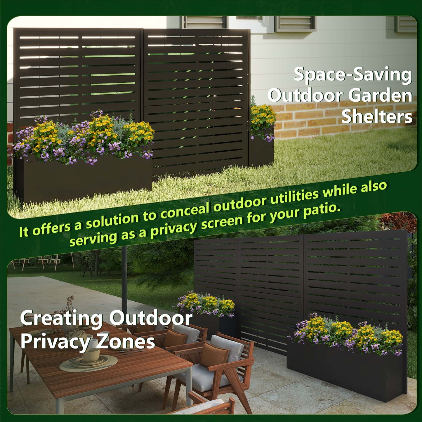 Space-Saving Outdoor Garden Shelters