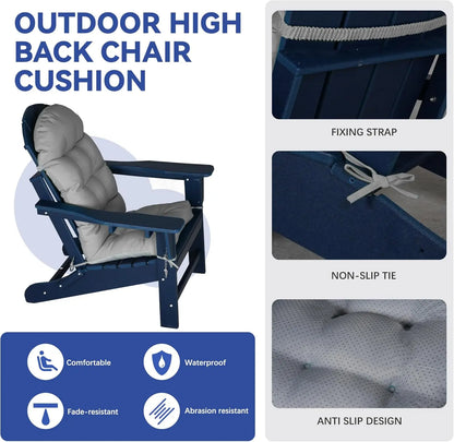 Waterproof Adirondack Chairs Cushion Foowin