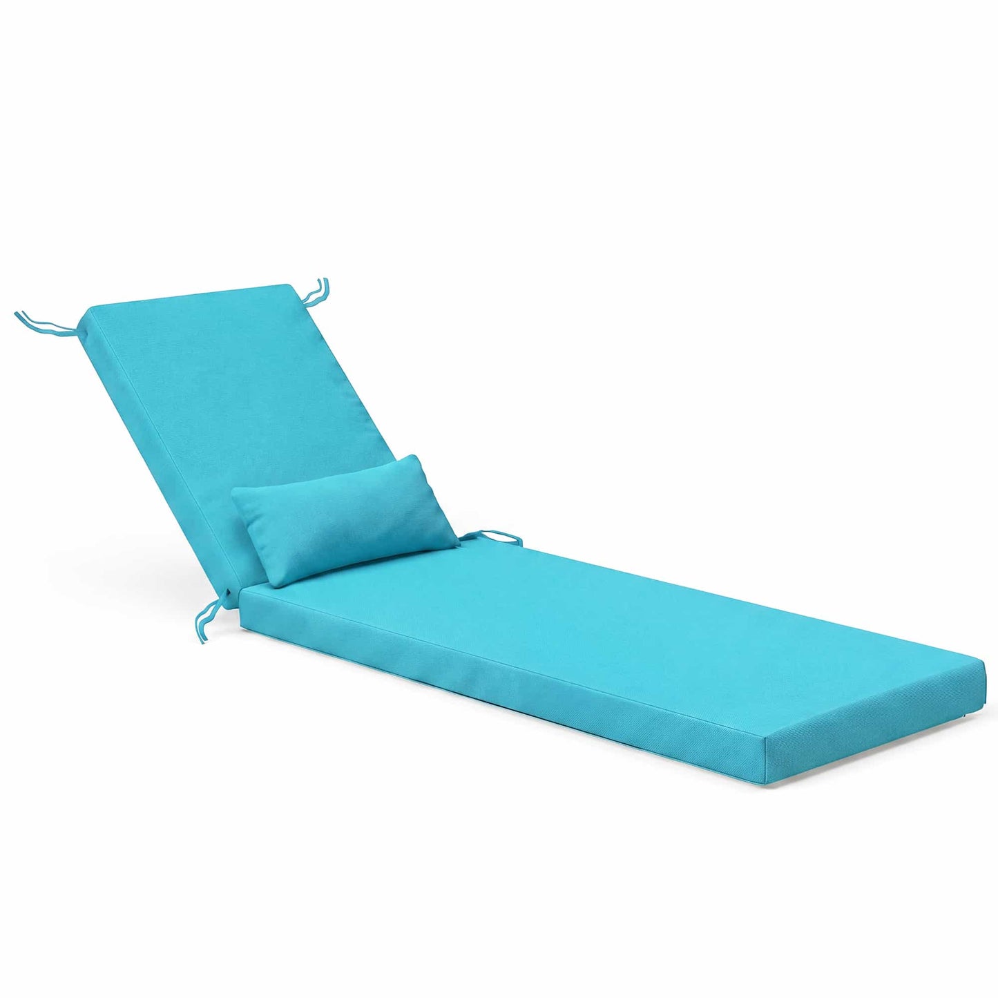Waterproof Outdoor Chaise Lounge Cushion with Pillow – Foowin