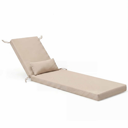 Waterproof Outdoor Chaise Lounge Cushion with Pillow – Foowin
